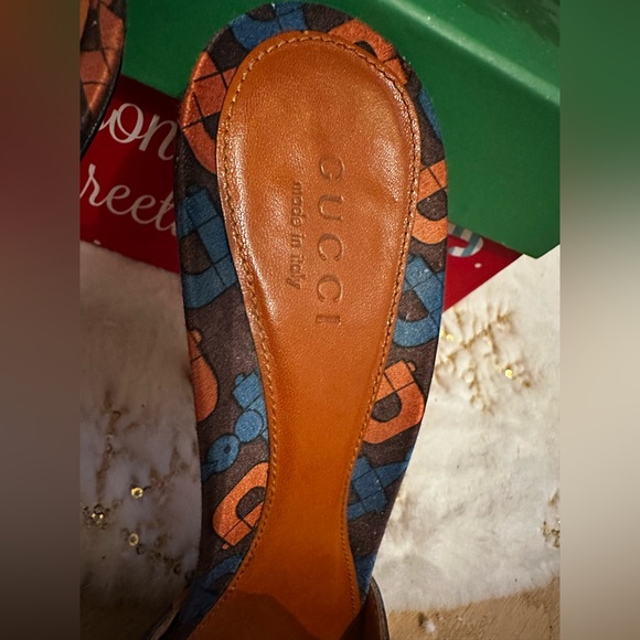 Gucci Horsebit Lizard Swarovski Crystal Mules Heels Sz 6B. Beautiful Condition. - Picture 5 of 9